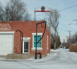 Old City Hall in Pawnee Rock. Copyright 2006 Leon Unruh.