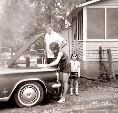 Uncle Jay, Aunt Norma, and cousin Cindy in Arkansas in the 1960s. Photo copyright 1968 by Leon Unruh.