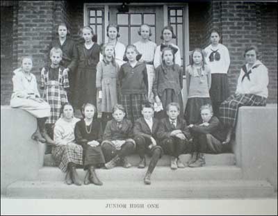 Pawnee Rock Junior High group 1 in 1921.