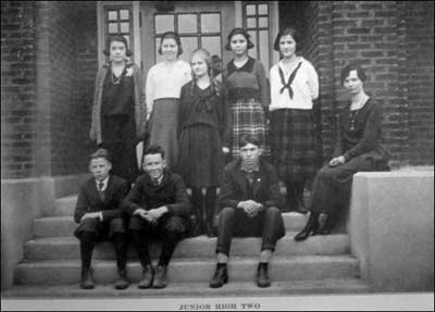 Pawnee Rock Junior High group 2 in 1921.