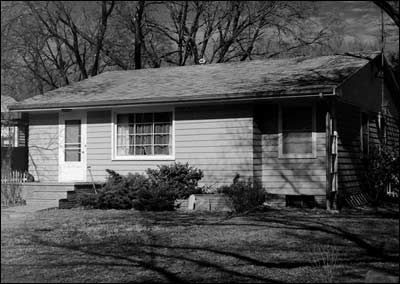 My childhood home, 1974, on Santa Fe Avenue in Pawnee Rock. Photo copyright 2011 by Leon Unruh.