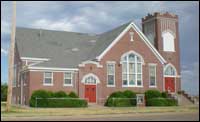 Bergthal Mennonite Church, Pawnee Rock, Kansas. Photo copyright 2010 by Leon Unruh.