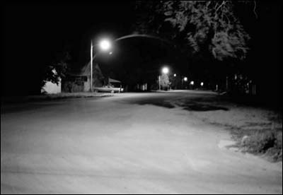 Centre Street in Pawnee Rock. Photo copyright 2009 by Leon Unruh.