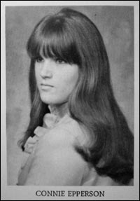 Connie Epperson in the 1972 yearbook.