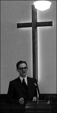 The Rev. Gerhard Peters. Photo copyright 1974 by Leon Unruh.