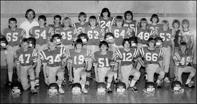 Pawnee Rock junior high football team, 1975.