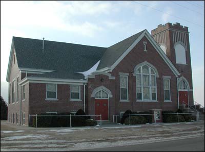 Bergthal Mennonite Church in 2005. Photo copyright 2013 by Leon Unruh.