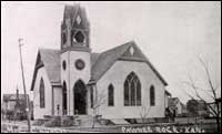 United Methodist Church, Pawnee Rock, in 1912.