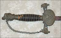 Photo of Knights of Pythias sword by Larry Smith.