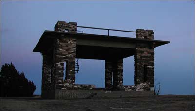 Spiral staircase, Pawnee Rock State Park. Photo copyright 2010 by Leon Unruh.