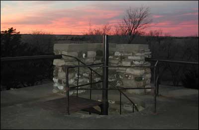 Spiral staircase, Pawnee Rock State Park. Photo copyright 2010 by Leon Unruh.