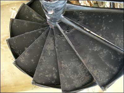 Spiral staircase, Pawnee Rock State Park. Photo copyright 2010 by Leon Unruh.