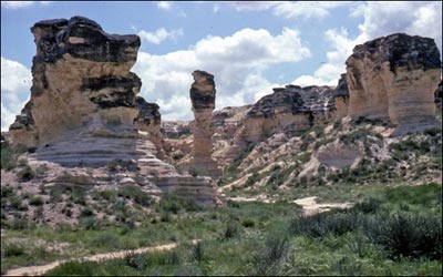 Virgil Smith photographed these rocks in western Kansas. Photo copyright 2009 by Virgil Smith.