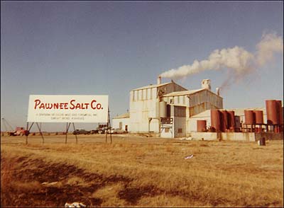 Paul Schmidt made this photo of the salt plant in 1963. Photo copyright 1963 by Paul Schmidt.
